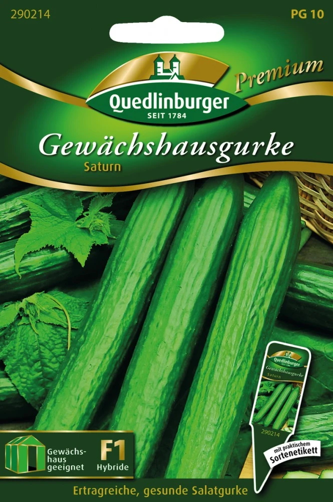 Gewächshausgurken Saturn | Gurkensamen Von Quedlinburger 1 Gewächshausgurken Saturn | Gurkensamen Von Quedlinburger