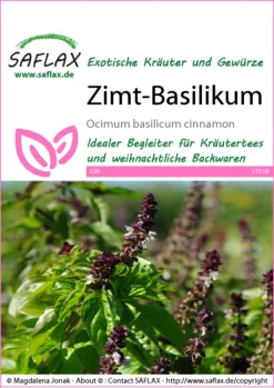 Zimt-Basilikum | Basilikumsamen Von Saflax