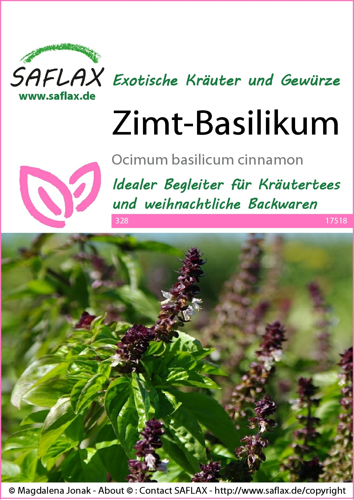 Zimt-Basilikum | Basilikumsamen Von Saflax 1 Zimt-Basilikum | Basilikumsamen Von Saflax