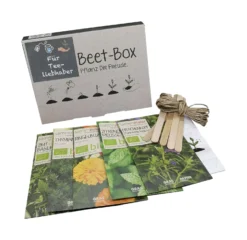 Beet-Box "Für Tee-Liebhaber" | BIO Kräutersamen-Sets Von Samen Maier -Blüte Und Blatt 536704 BIO Beet Box Fuer Tee Liebhaber BB04 sm 0