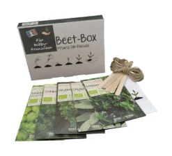 Beet-Box &quot;Für Hobby-Franzosen&quot; | BIO Kräutersamen-Sets Von Samen Maier -Blüte Und Blatt 536705 BIO Beet Box Fuer Hobby Franzosen MHD 12 2021 BB05 sm 0