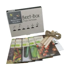 Beet-Box &quot;Für Balkonien-Urlauber&quot; | BIO Gemüsesamen-Sets Von Samen Maier -Blüte Und Blatt 536708 BIO Beet Box Fuer Balkonien Urlauber BB08 sm 0