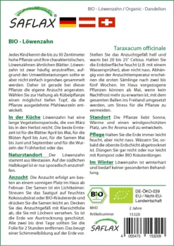 Löwenzahn | BIO Löwenzahnsamen Von Saflax