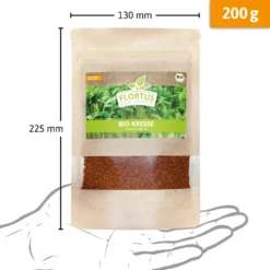 Bio-Kresse (200 G) | Bio-Kressesamen Von Flortus