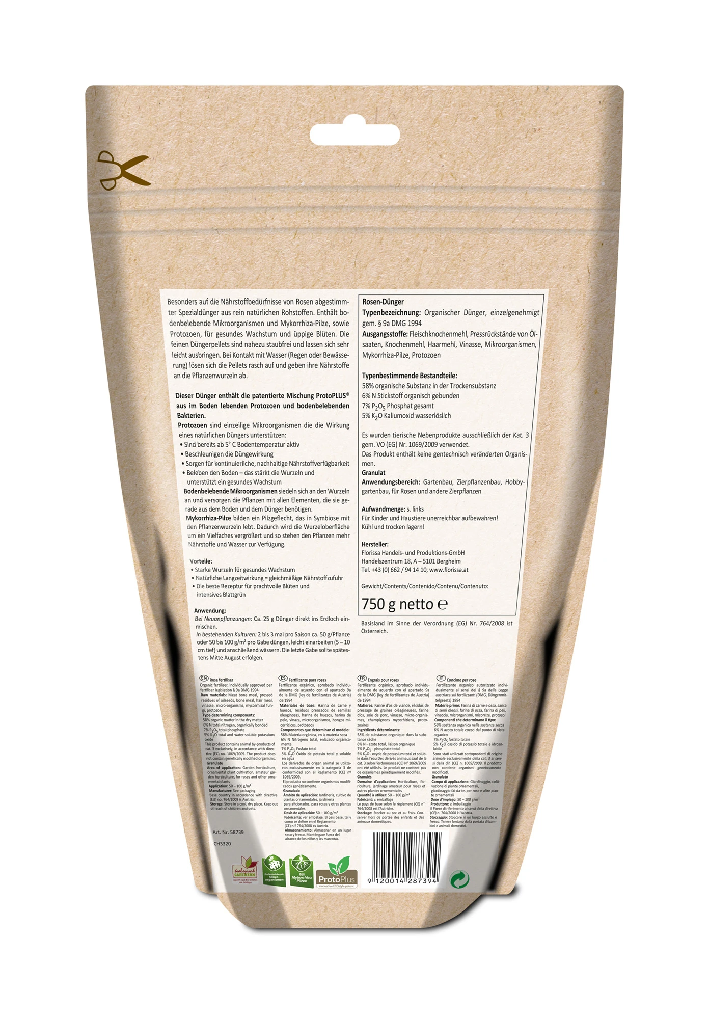 Spezialdünger Für Rosen (750 G) | BIO Dünger Von Florissa 1 Spezialdünger Für Rosen (750 G) | BIO Dünger Von Florissa