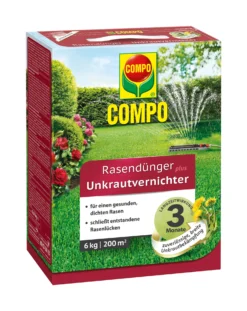 Rasendünger Plus Unkrautvernichter (6 Kg) | Dünger Von COMPO