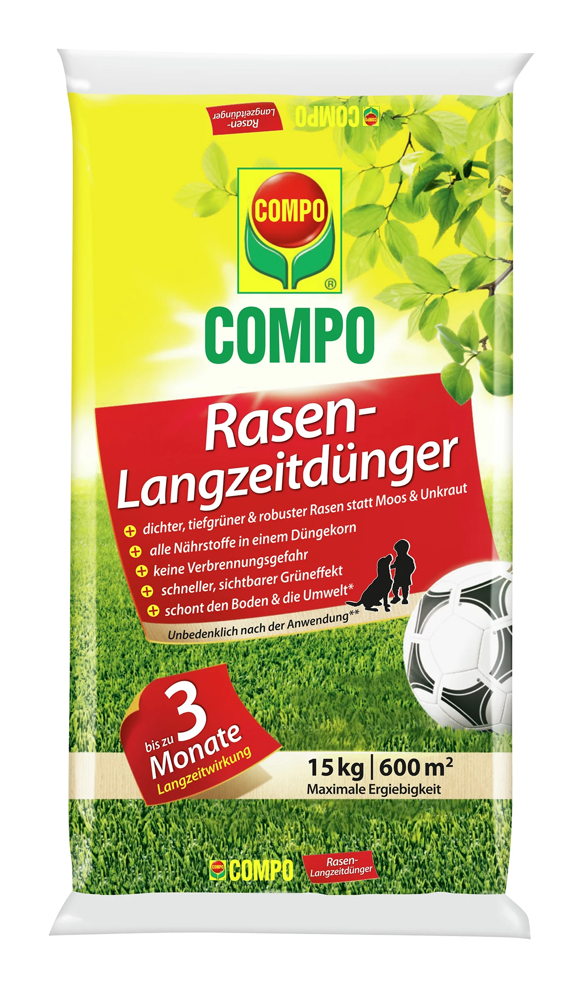 Rasen-Langzeitdünger (15 Kg) | Rasendünger Von COMPO 1 Rasen-Langzeitdünger (15 Kg) | Rasendünger Von COMPO
